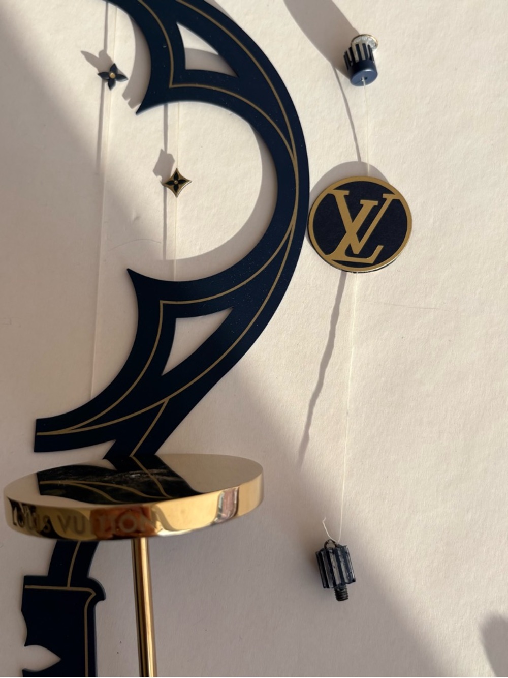 Louis Vuitton Navy and Gold Ornamental Hot Air Balloon Sculpture Ikebana Vase - Picture 6 of 11